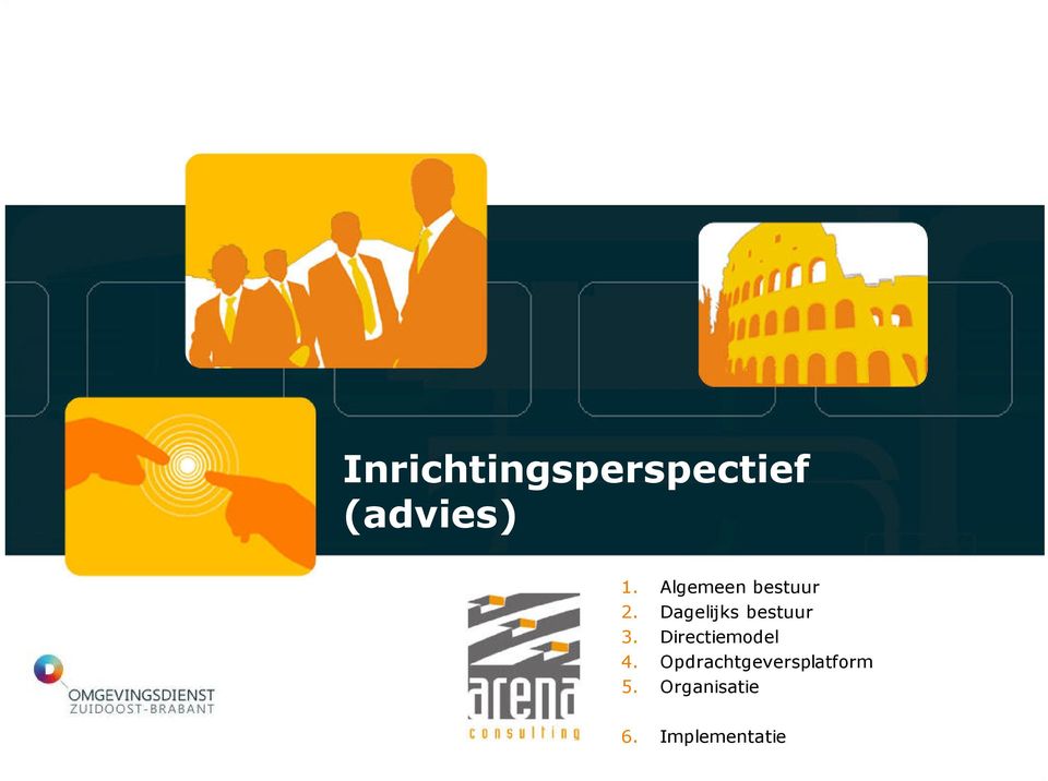 Dagelijks bestuur 3. Directiemodel 4.