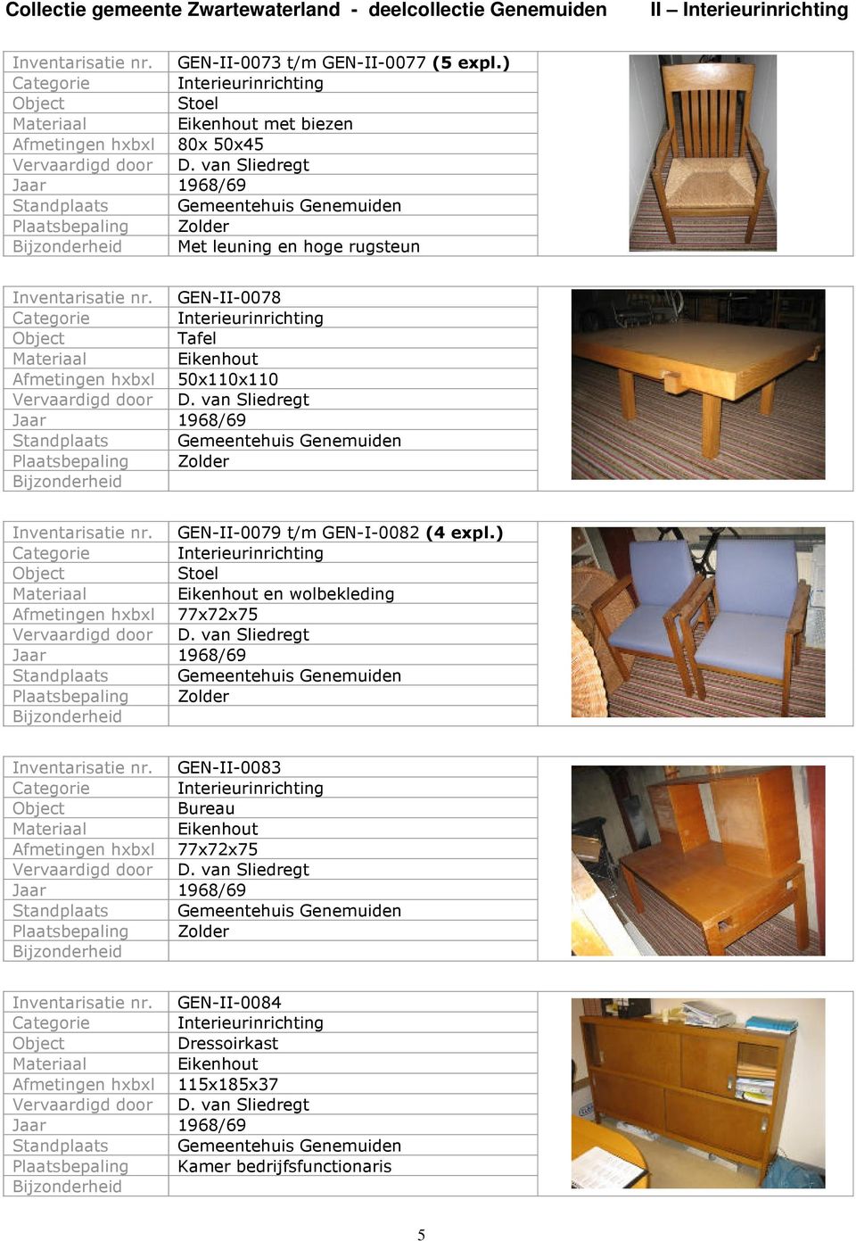 GEN-II-0078 50x110x110 Inventarisatie nr. GEN-II-0079 t/m GEN-I-0082 (4 expl.