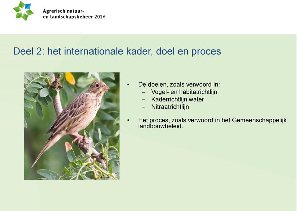 habitatrichtlijn Kaderrichtlijn water