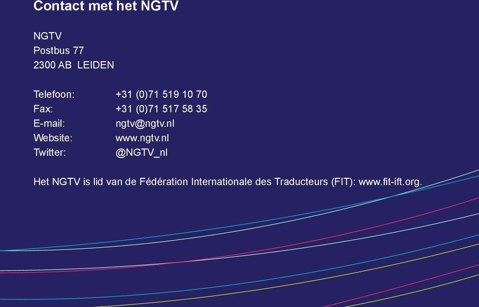 nl Website: www.ngtv.