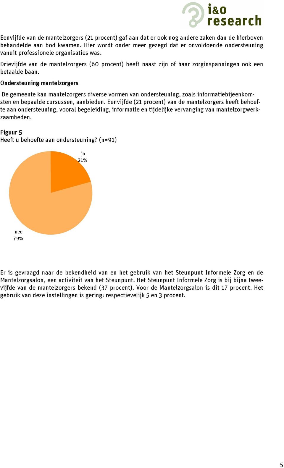 Drievijfde van de mantelzorgers (60 procent) heeft naast zijn of haar zorginspanningen ook een betaalde baan.