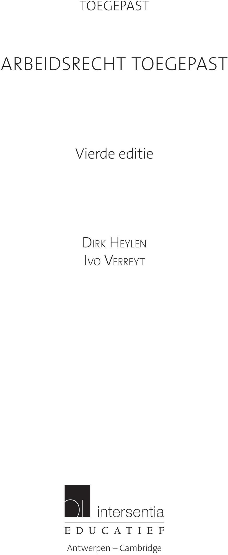 editie DIRK HEYLEN IVO