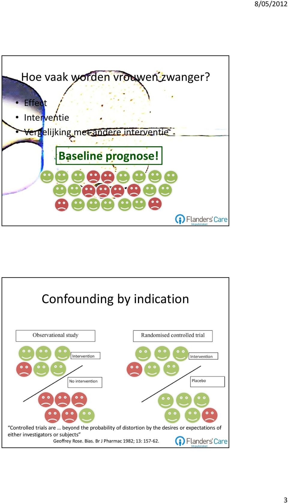 Confounding by indication Controlled trials are beyond the probability of