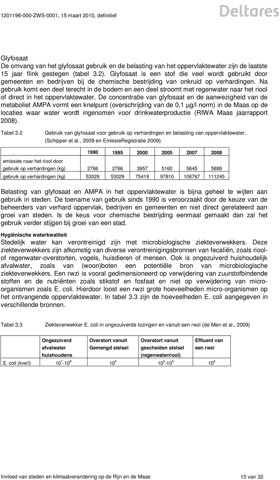 Na gebruik komt een deel terecht in de bodem en een deel stroomt met regenwater naar het riool of direct in het oppervlaktewater.