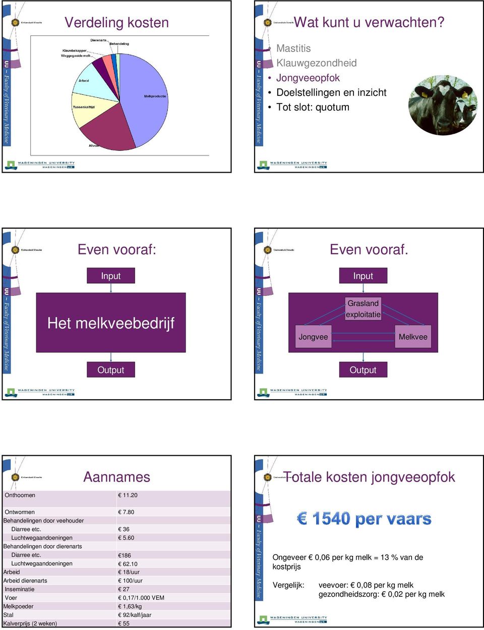 80 Behandelingen door veehouder Diarree etc. 36 Luchtwegaandoeningen 5.60 Behandelingen door dierenarts Diarree etc. 186 Luchtwegaandoeningen 62.