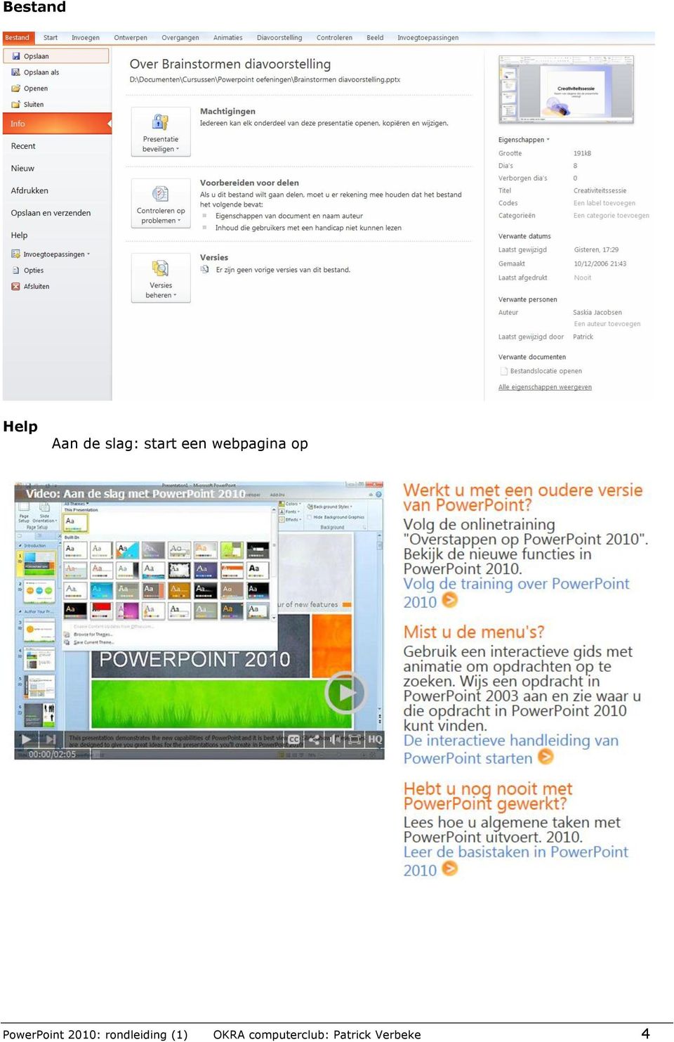 PowerPoint 2010: rondleiding