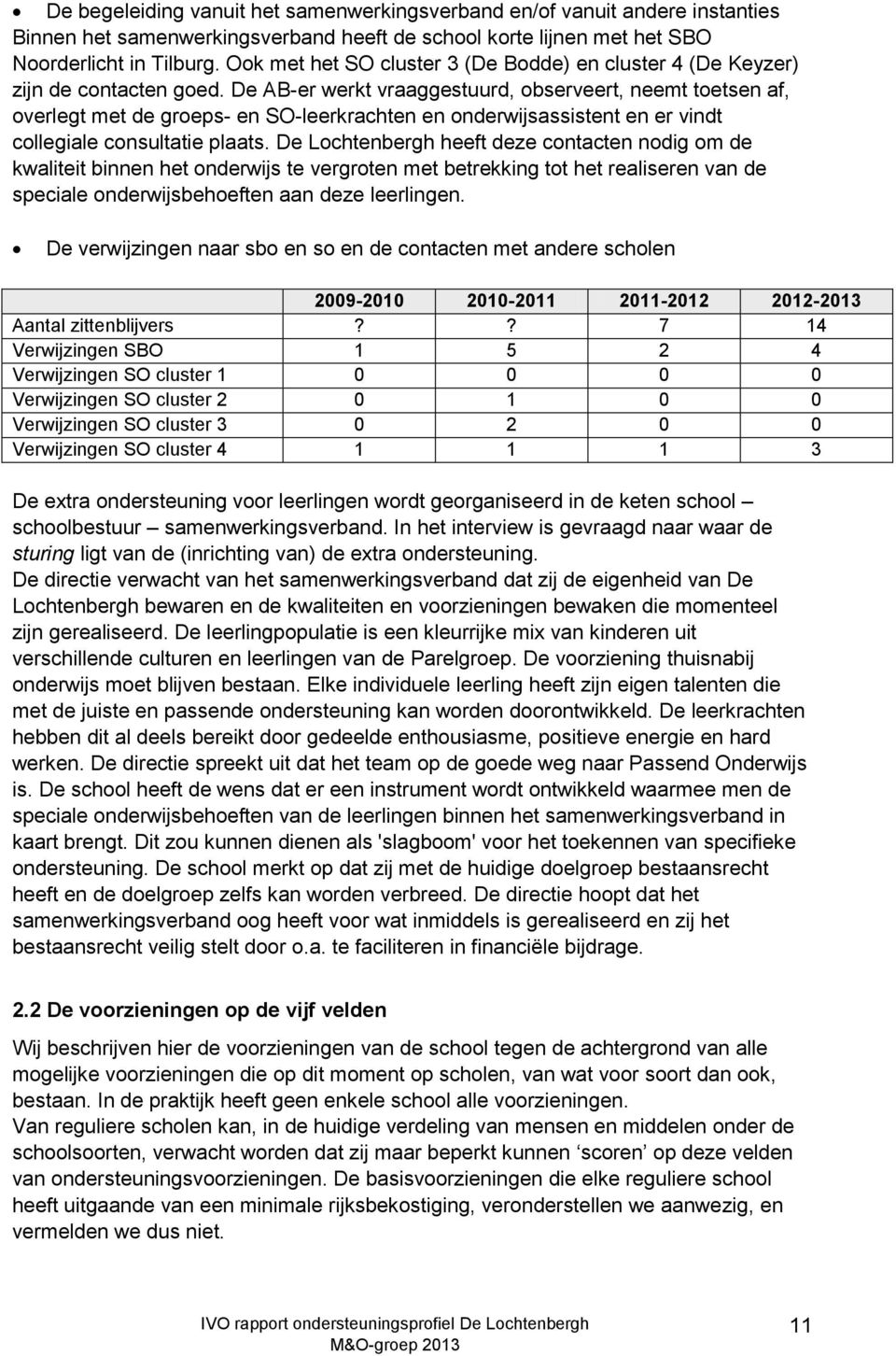 De AB-er werkt vraaggestuurd, observeert, neemt toetsen af, overlegt met de groeps- en SO-leerkrachten en onderwijsassistent en er vindt collegiale consultatie plaats.