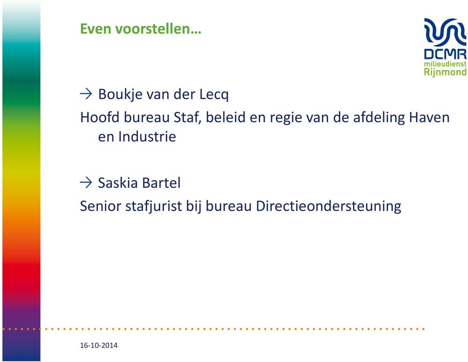 Haven en Industrie Saskia Bartel Senior