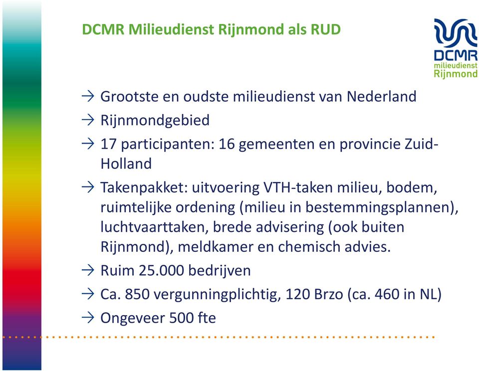 ruimtelijke ordening (milieu in bestemmingsplannen), luchtvaarttaken, brede advisering (ook buiten