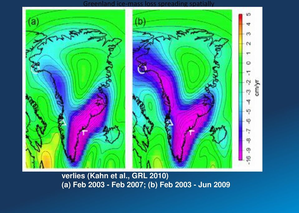 Groenlandse ijsmassa verlies (Kahn et al.