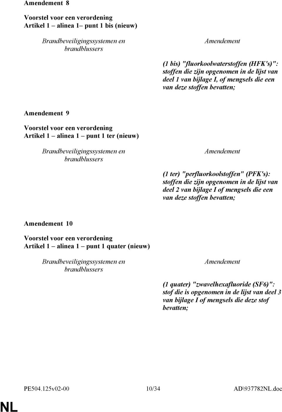 opgenomen in de lijst van deel 2 van bijlage I of mengsels die een van deze stoffen bevatten; 10 Artikel 1 alinea 1 punt 1 quater (nieuw) (1 quater)