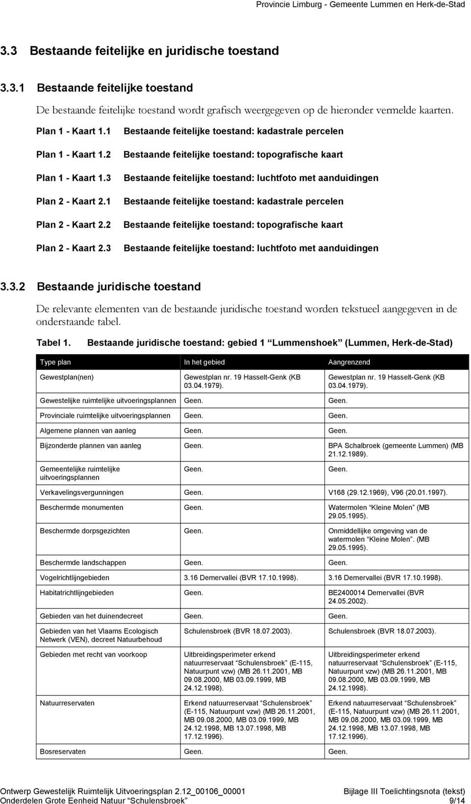 3 Bestaande feitelijke toestand: kadastrale percelen Bestaande feitelijke toestand: topografische kaart Bestaande feitelijke toestand: luchtfoto met aanduidingen Bestaande feitelijke toestand: