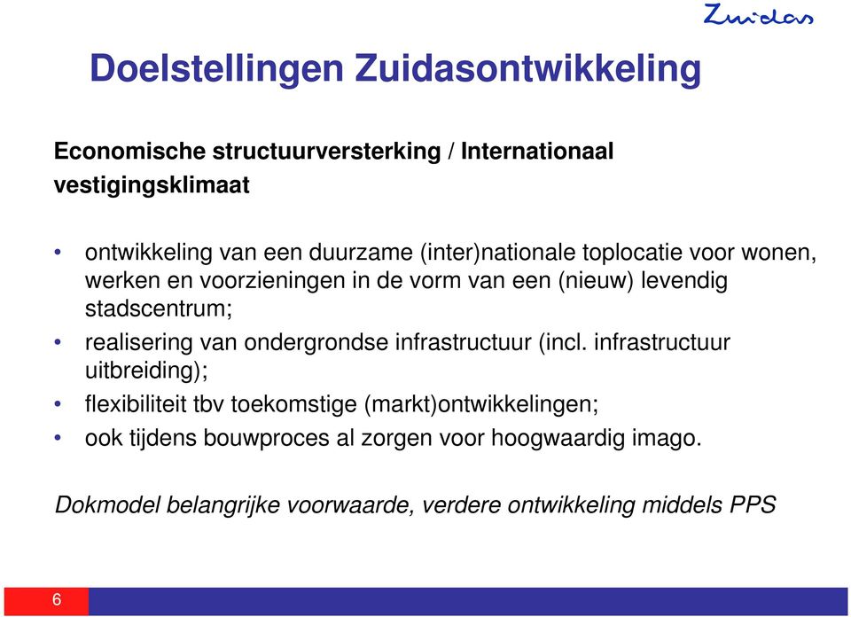 realisering van ondergrondse infrastructuur (incl.