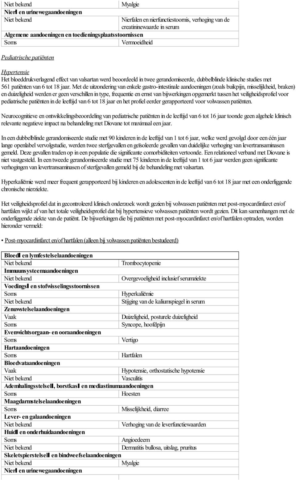 Met de uitzondering van enkele gastro-intestinale aandoeningen (zoals buikpijn, misselijkheid, braken) en duizeligheid werden er geen verschillen in type, frequentie en ernst van bijwerkingen