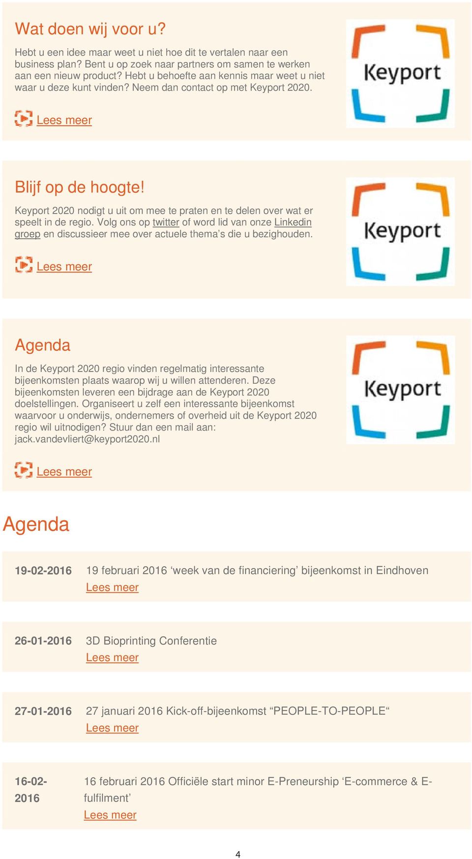 Keyport 2020 nodigt u uit om mee te praten en te delen over wat er speelt in de regio.
