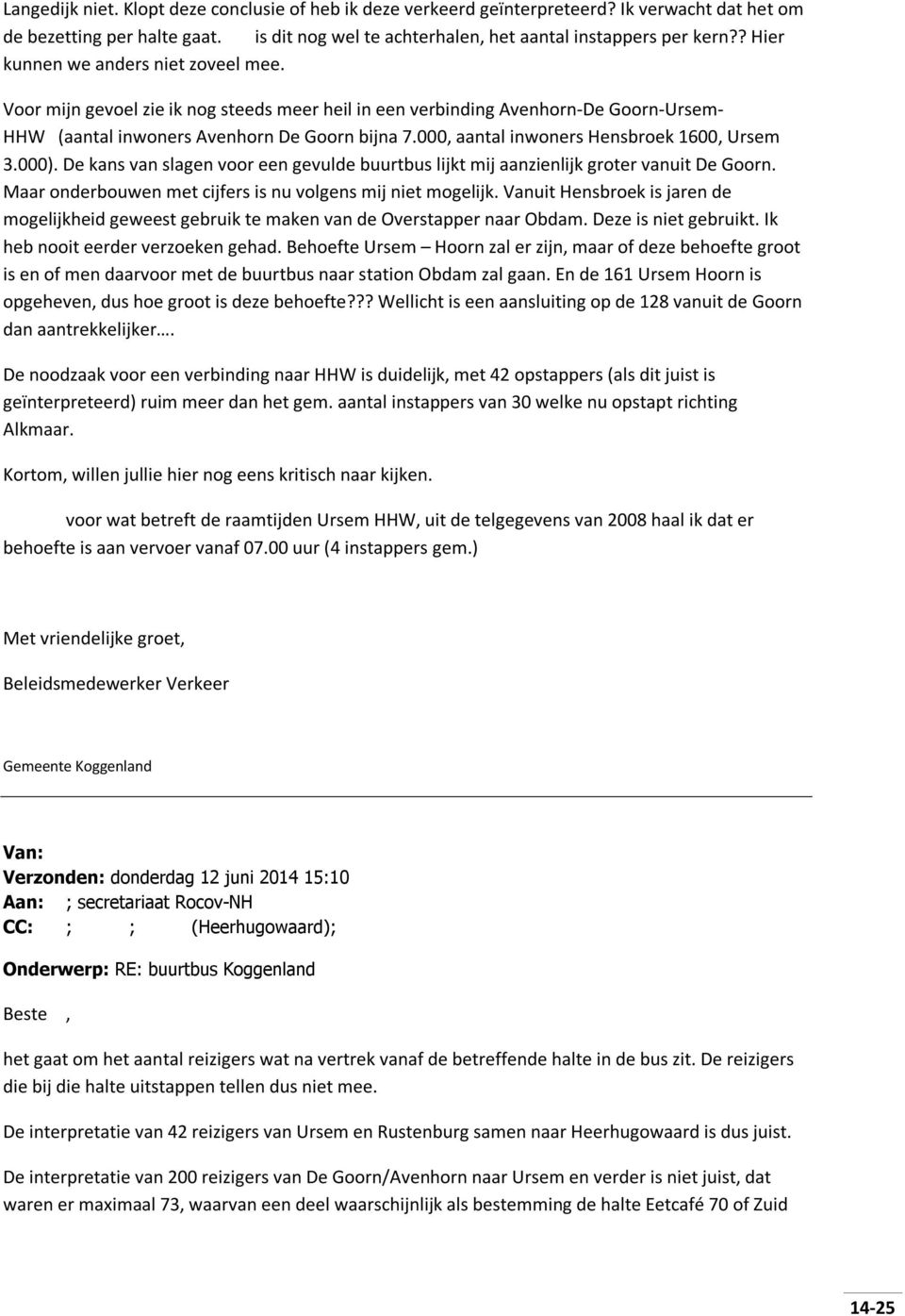 000, aantal inwoners Hensbroek 1600, Ursem 3.000). De kans van slagen voor een gevulde buurtbus lijkt mij aanzienlijk groter vanuit De Goorn.