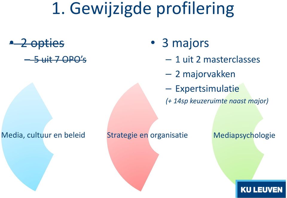 Expertsimulatie (+ 14sp keuzeruimte naast major)