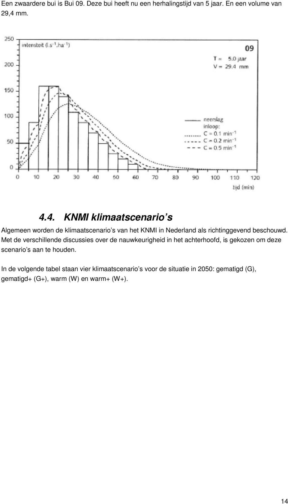 4. KNMI klimaatscenario s Algemeen worden de klimaatscenario s van het KNMI in Nederland als richtinggevend beschouwd.