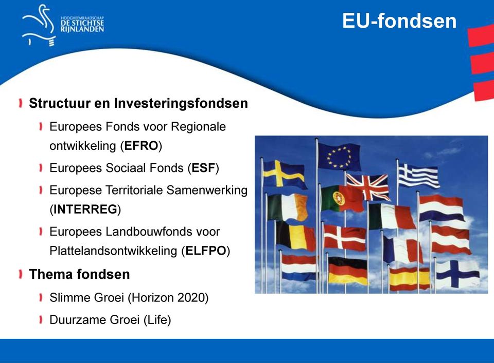 Territoriale Samenwerking (INTERREG) Europees Landbouwfonds voor