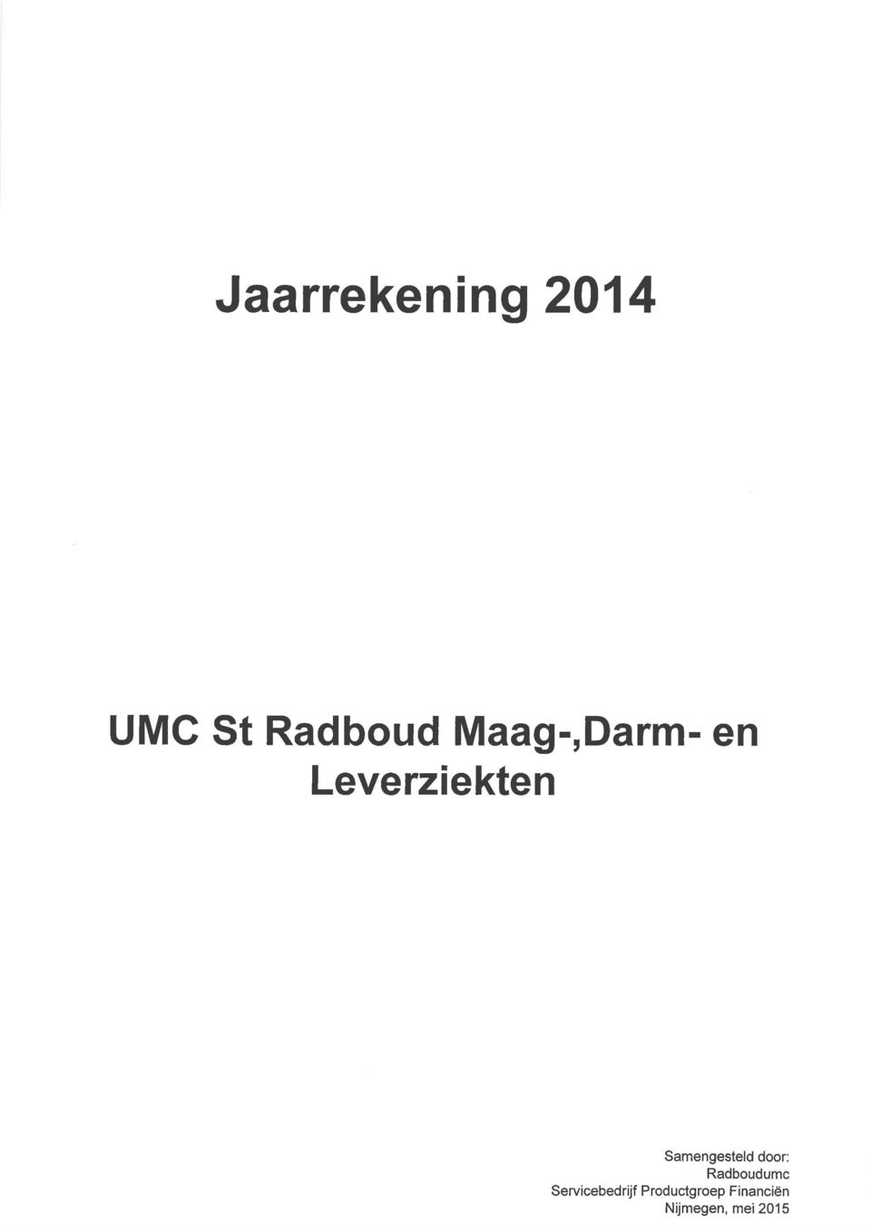 Samengesteld door: Radboudumc