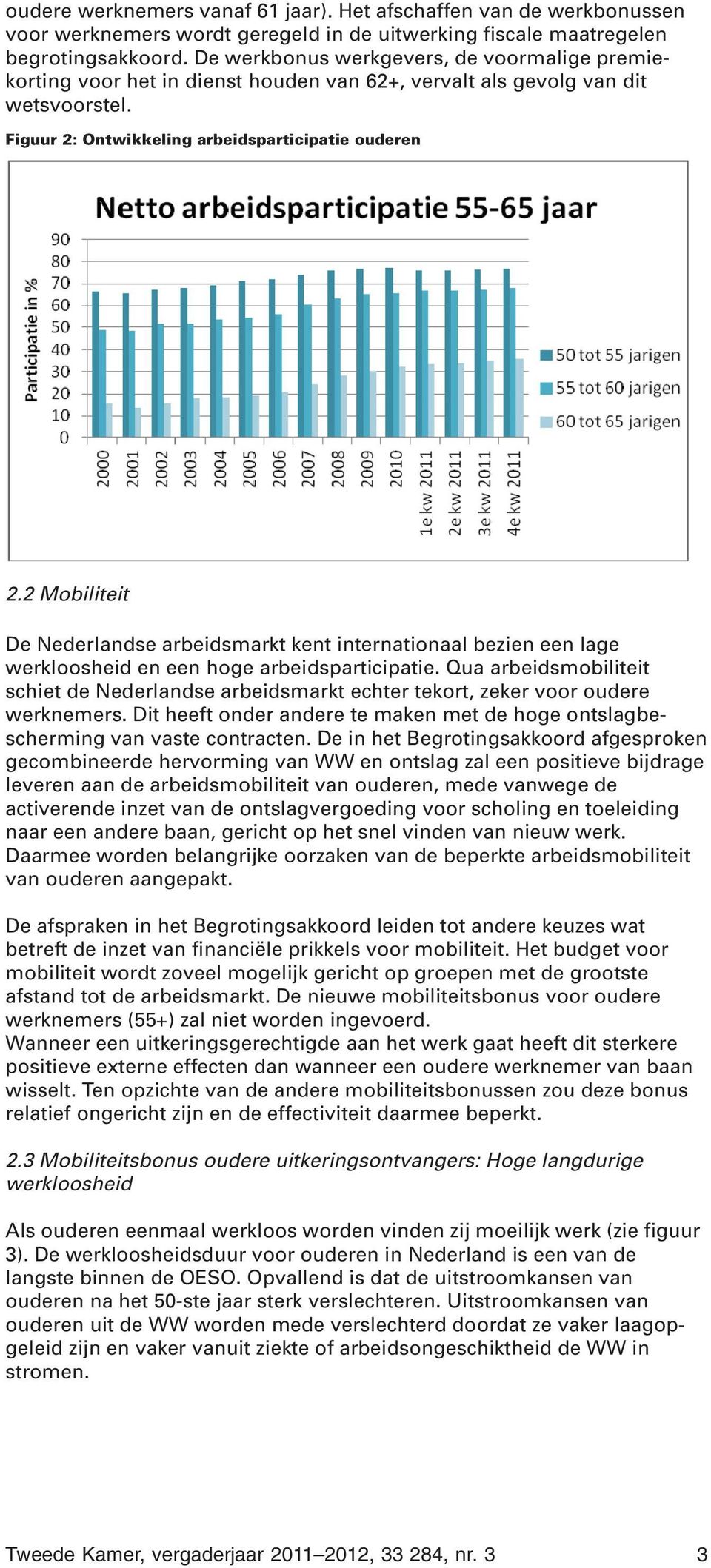 2 Mobiliteit De Nederlandse arbeidsmarkt kent internationaal bezien een lage werkloosheid en een hoge arbeidsparticipatie.