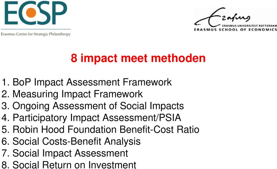 Participatory Impact Assessment/PSIA 5.