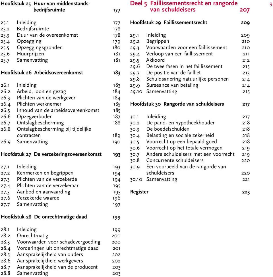 5 Inhoud van de arbeidsovereenkomst 185 26.6 Opzegverboden 187 26.7 Ontslagbescherming 188 26.8 Ontslagbescherming bij tijdelijke contracten 189 26.