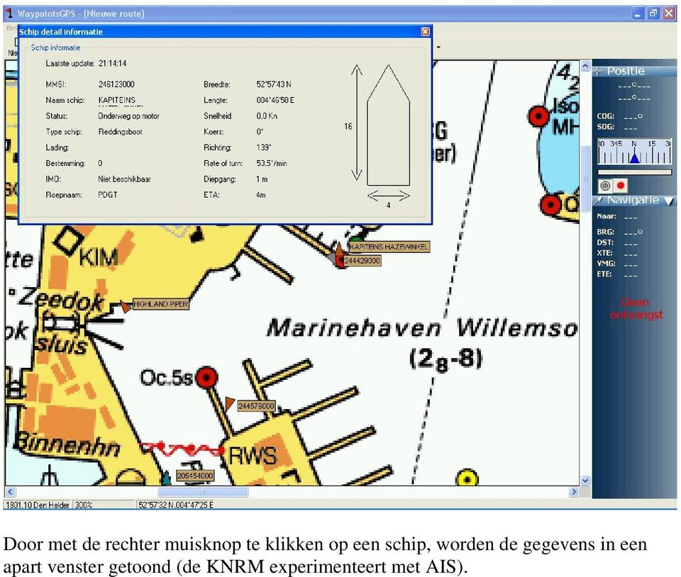 gegevens in een apart venster