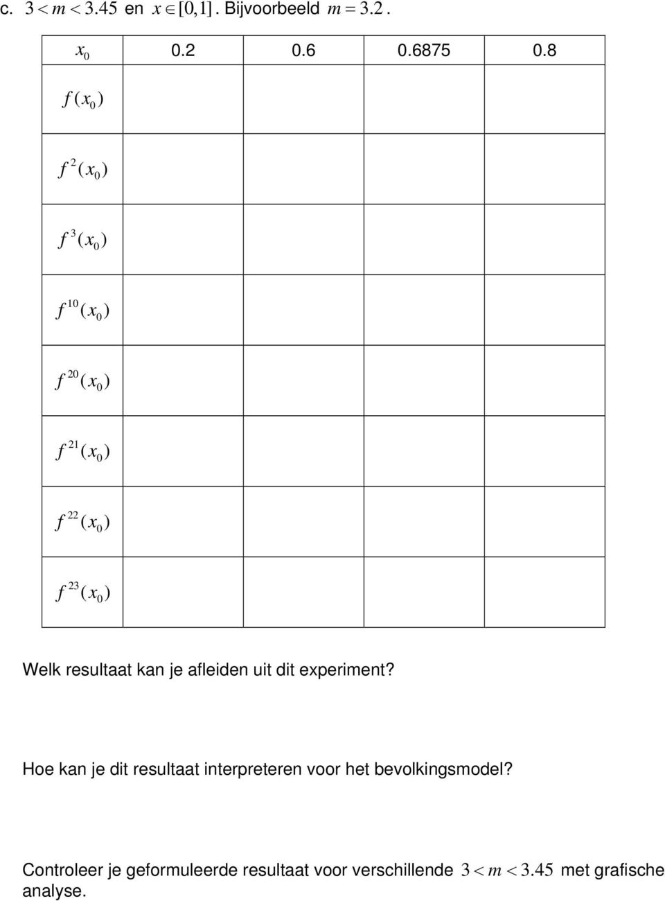 Hoe ka je dit resultaat iterpretere voor het bevolkigsmodel?