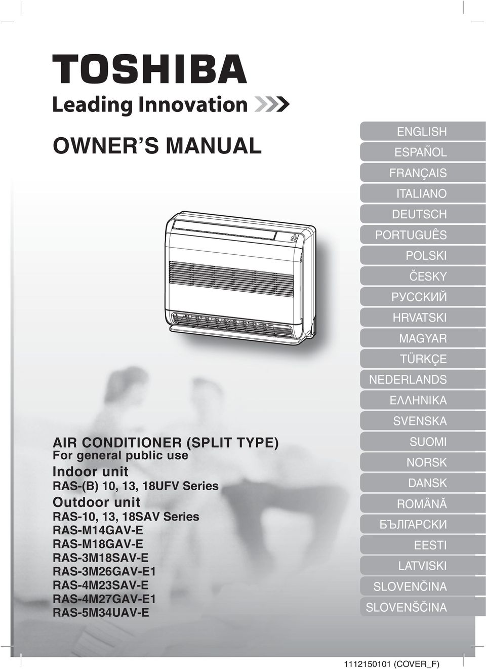 OWNER S MANUAL AIR CONDITIONER (SPLIT TYPE) Indoor unit RAS-(B) 10, 13,  18UFV Series - PDF Free Download
