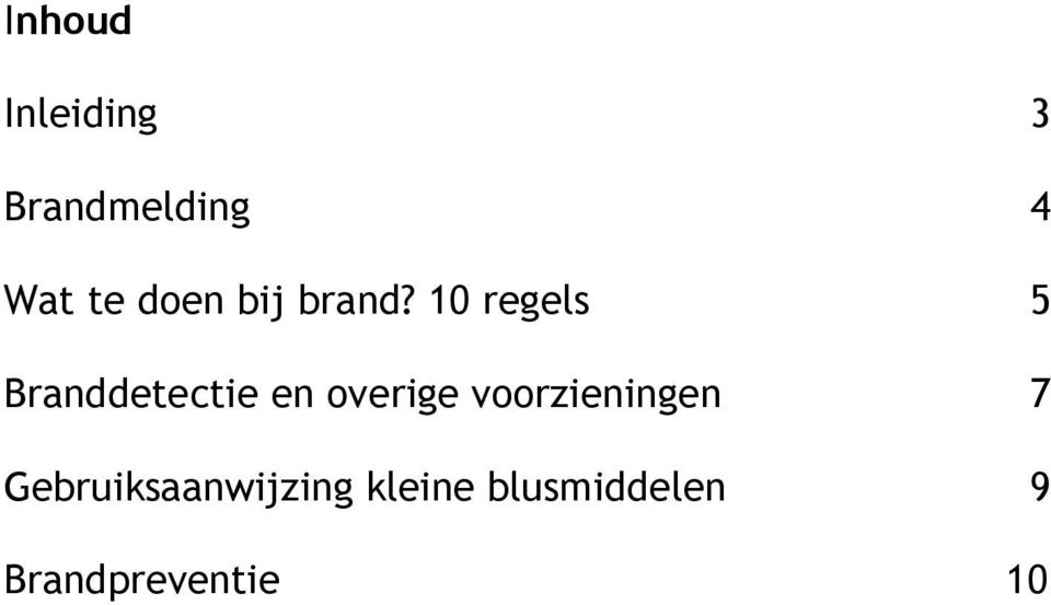 10 regels 5 Branddetectie en overige