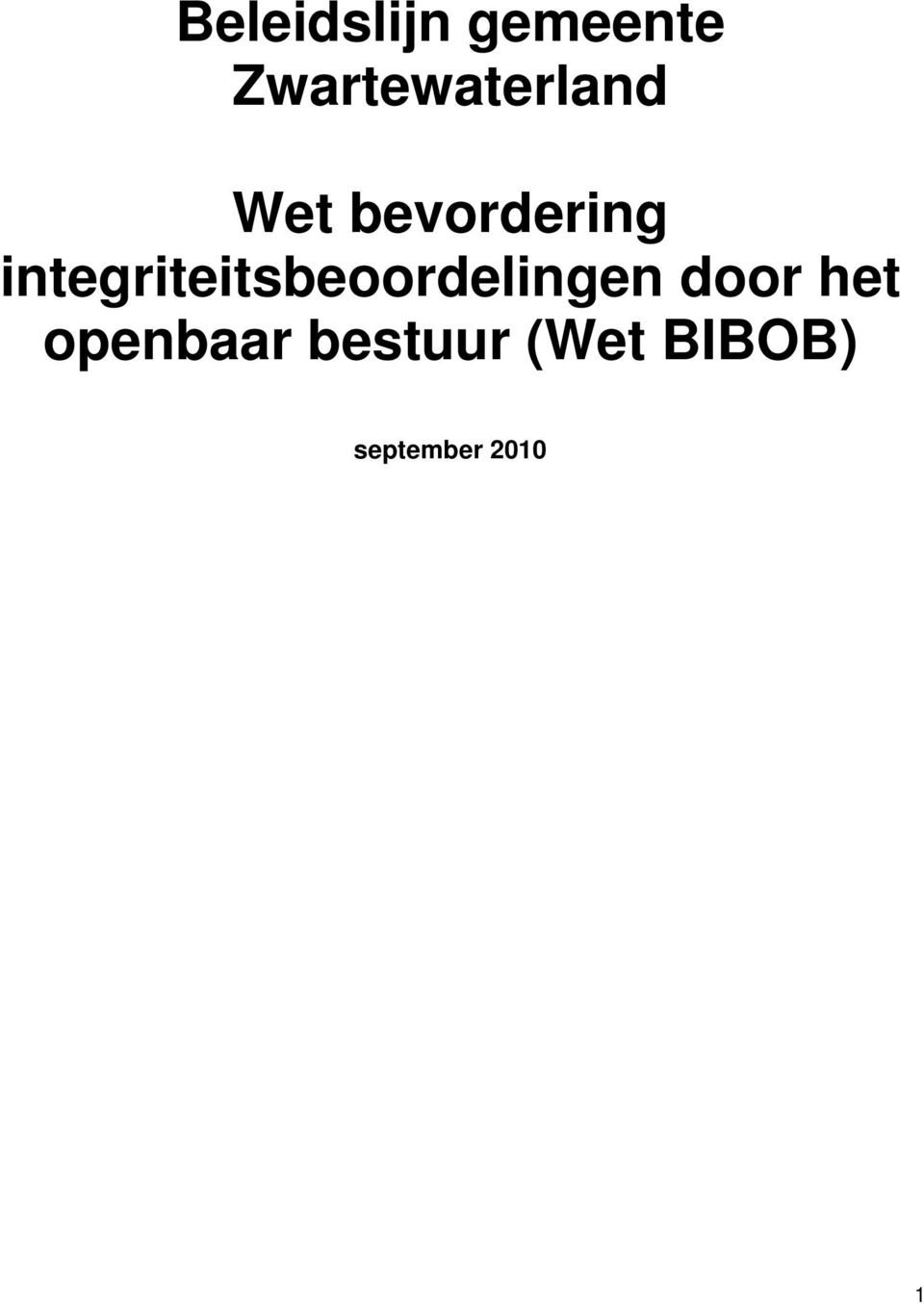 integriteitsbeoordelingen door