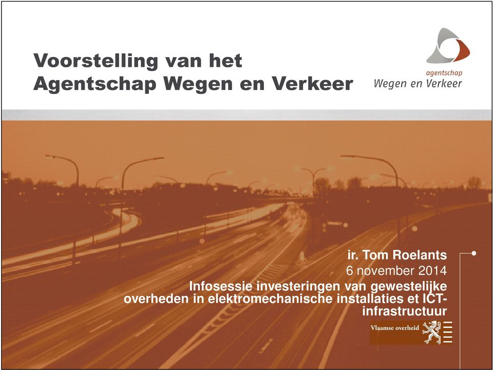 Tom Roelants 6 november 2014 Infosessie