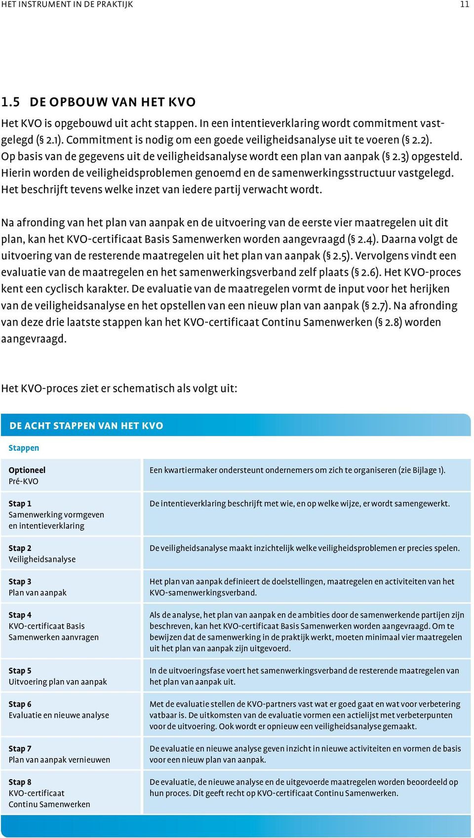 Hierin worden de veiligheidsproblemen genoemd en de samenwerkingsstructuur vastgelegd. Het beschrijft tevens welke inzet van iedere partij verwacht wordt.