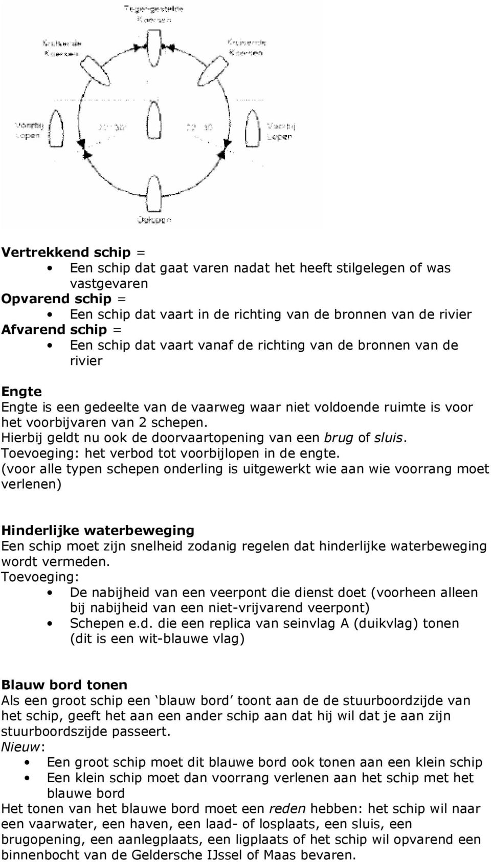 Hierbij geldt nu k de drvaartpening van een brug f sluis. Teveging: het verbd tt vrbijlpen in de engte.