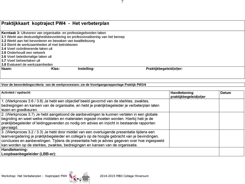 7 Voert beheertaken uit 3.