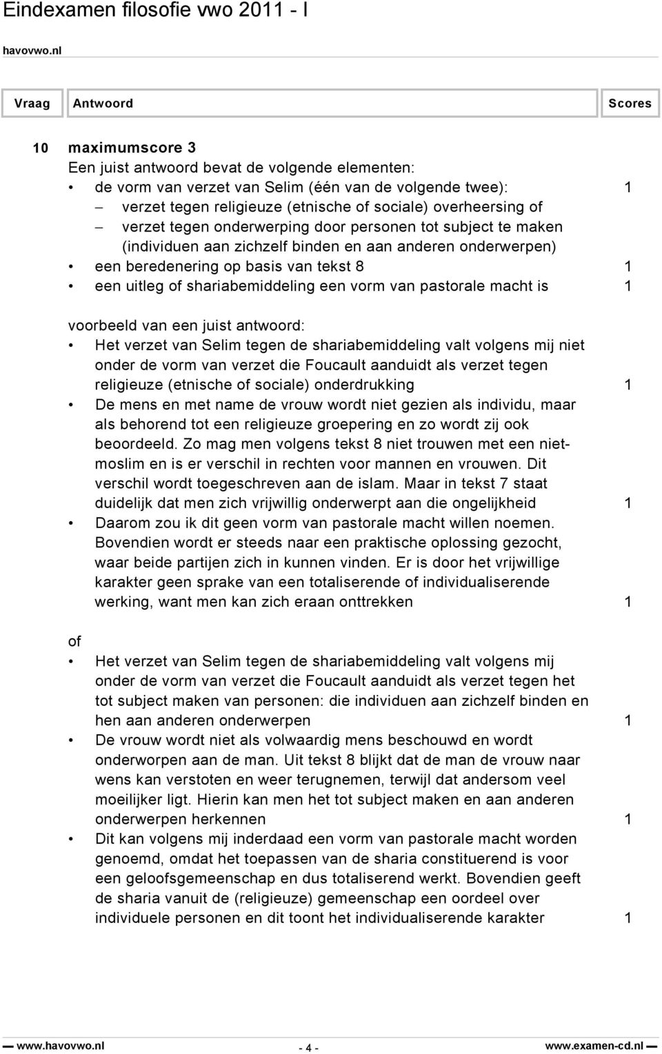 shariabemiddeling valt volgens mij niet onder de vorm van verzet die Foucault aanduidt als verzet tegen religieuze (etnische of sociale) onderdrukking 1 De mens en met name de vrouw wordt niet gezien