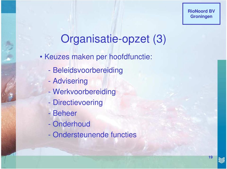 Advisering - Werkvoorbereiding -