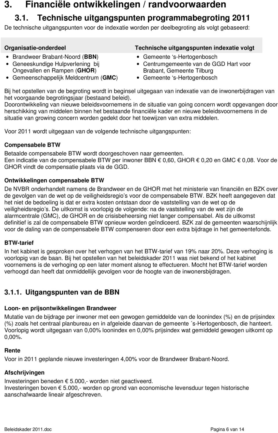 Geneeskundige Hulpverlening bij Ongevallen en Rampen (GHOR) Gemeenschappelijk Meldcentrum (GMC) Technische uitgangspunten indexatie volgt Gemeente s-hertogenbosch Centrumgemeente van de GGD Hart voor