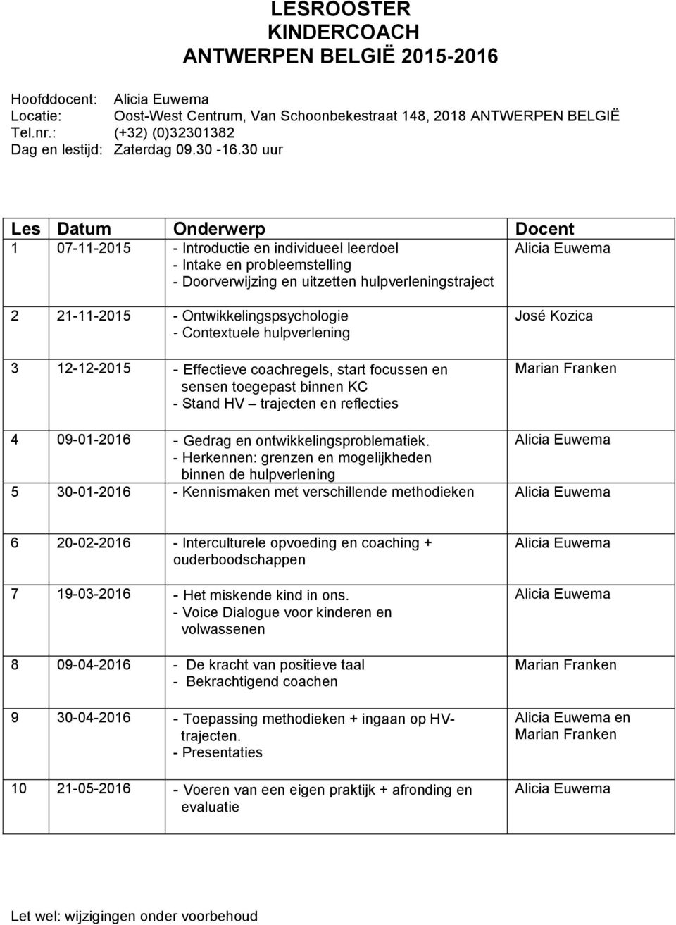 José Kozica 4 09-01-2016 - Gedrag en ontwikkelingsproblematiek.