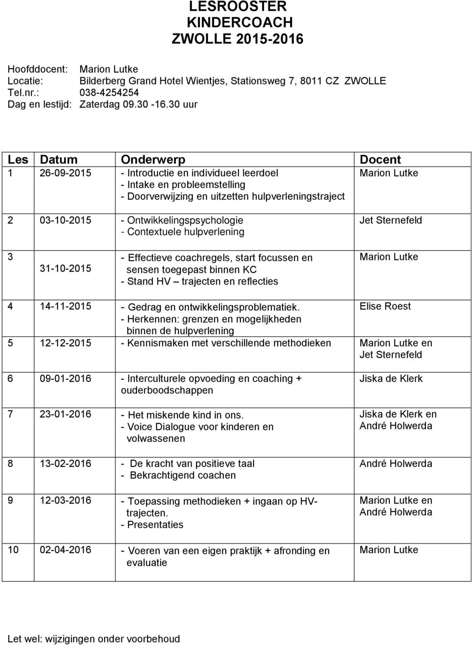 4 14-11-2015 - Gedrag en ontwikkelingsproblematiek.