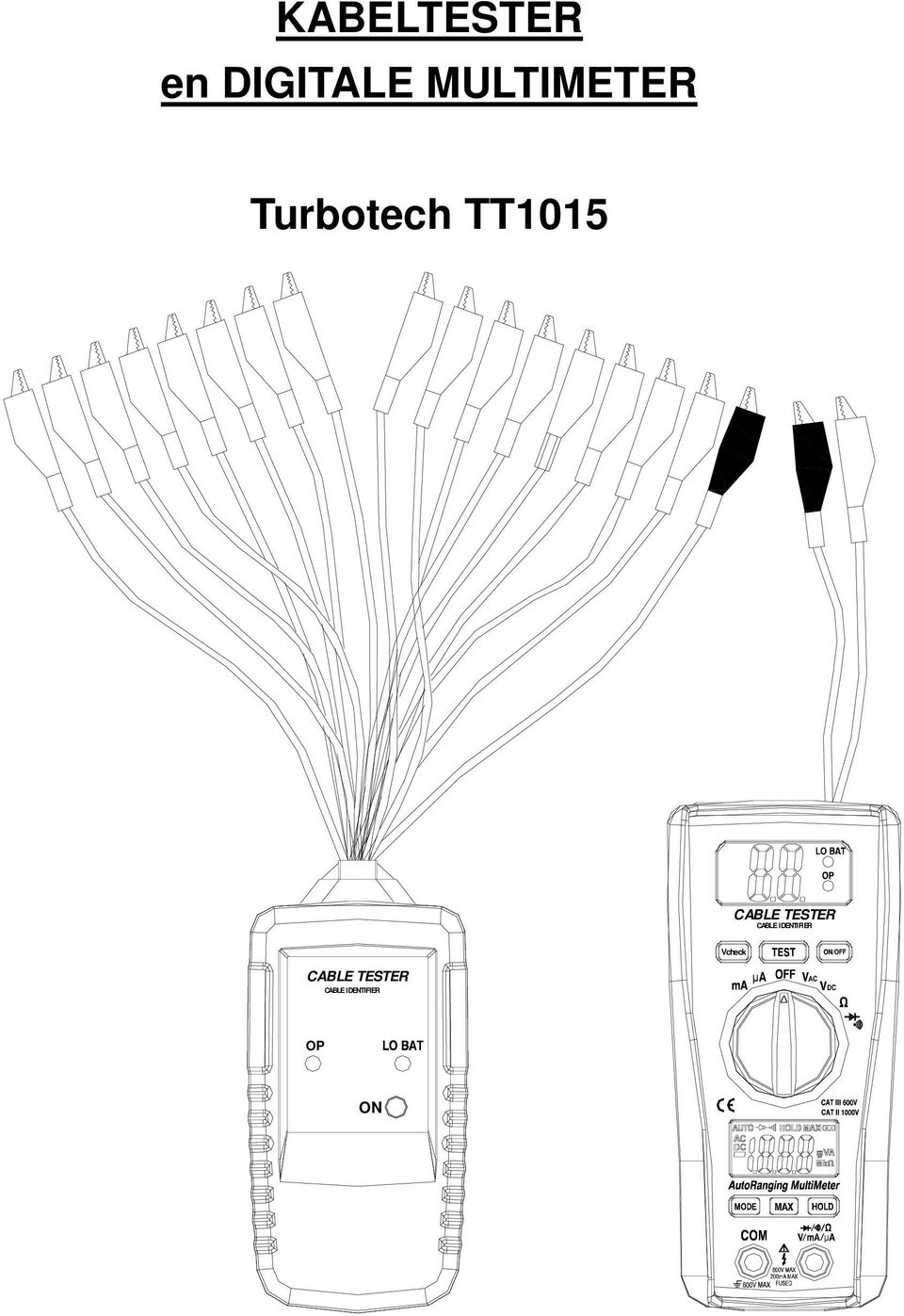 CABLE TESTER CABLE IDENTIFIER