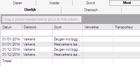 Importeren Excel(Transporten) in Easymap Start Easymap op Selecteer de landbouwer en exploitatie waarvoor je de gegevens wil importeren. **Bij een eerste maal openen, verschijnt diersoort als cijfers.