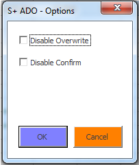 4. Options Disable Overwrite: hiermee kan je de Overwrite-functionaliteit in- en uitgeschakeld.