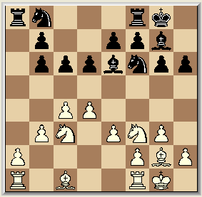 Misschien beter: 19. Pa3 om via c4 en e5 tot druk te komen. 19, a6 20. a4, Tfe8 21. Dc2, Pb8 22. Te1, Dd7 23. h3, Txe1+ 24.Txe1, Te8 25. Te5, Kf8 26. g4, Dd6 27. De2 Een goede keuze: 27. Pe4, Pxe4 28.