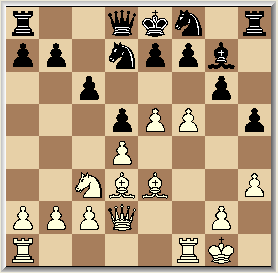 17. Lxh6, Lf8 18. Lg5, Lg7 19. Lxh4, a5 20. g5, Pe4 21. Pxe4, dxe4 22. Dg3, Db6 23. g6, f5 24. Dd6, Pf8 25. Lf6 Dit is niet zo n goede zet! 25, Te6! 26. Df4, Txf6 Liam wint weer een stuk. 27.