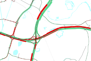 zorgt voor een beperking in de doorstroming van het verkeer naar de Ring Utrecht.