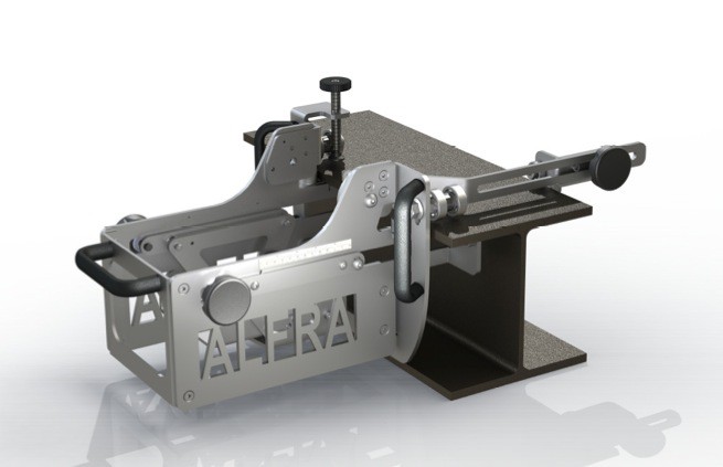 Hydraulische Ponsunits overzicht Type Max. ponsdiameter Max. sleufgatafmeting Max. materiaaldikte St.42 Ponstijd met pomp SC 05 II Ponstijd met pomp SC 17 Uitlading Max. druk in kg/cm2 Max.