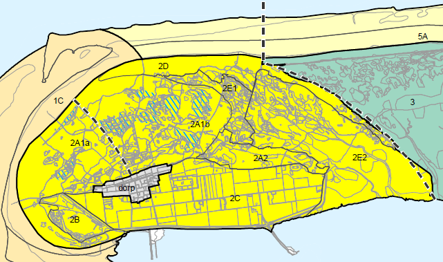 33 Figuur 4.9: Landschapsecologische gebiedsindeling van 2 Het Duinboogcomplex.