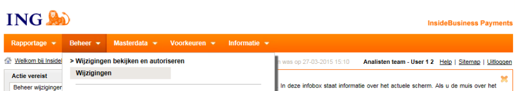 1.5 Voeg eventueel een Beschrijving toe. Aan de hand van de beschrijving zal de medewerker die de eventuele tweede handtekening zet de wijziging herkennen. 1.